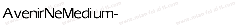 AvenirNe Medium字体转换